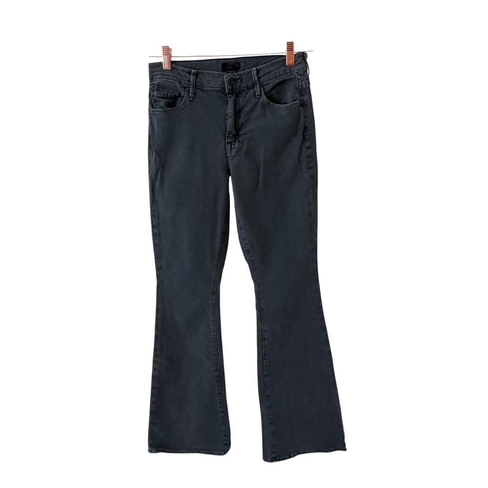 Mother The Weekender Jeans Womens 28 Chalk it Up Mid Rise Flare Bootcut Denim